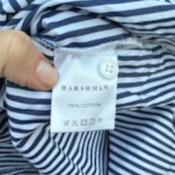 Harshman Blue Striped Women's Tunic Size Small - Picture 3 of 5